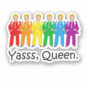 Hillary Clinton Gay Pride Sticker