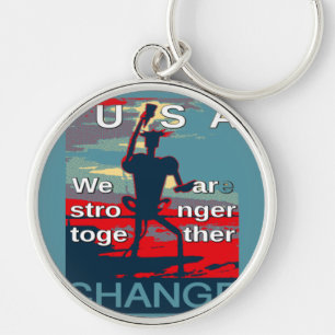 Hillary Clinton latest campaign slogan for 2016 Key Ring