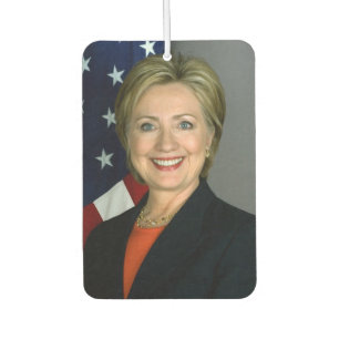 Hillary Clinton Official Portrait Car Air Freshener