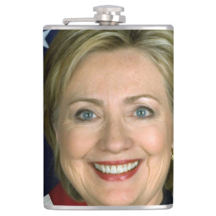 Hillary Clinton Official Portrait Hip Flask