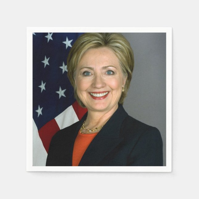 Hillary Clinton Official Portrait Napkin (Front)