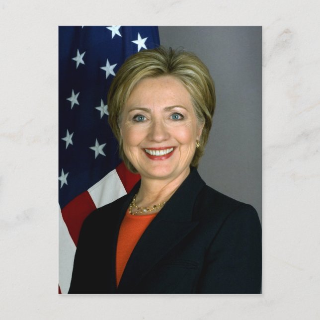 Hillary Clinton Official Portrait Postcard (Front)
