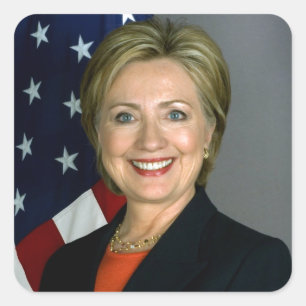 Hillary Clinton Official Portrait Square Sticker