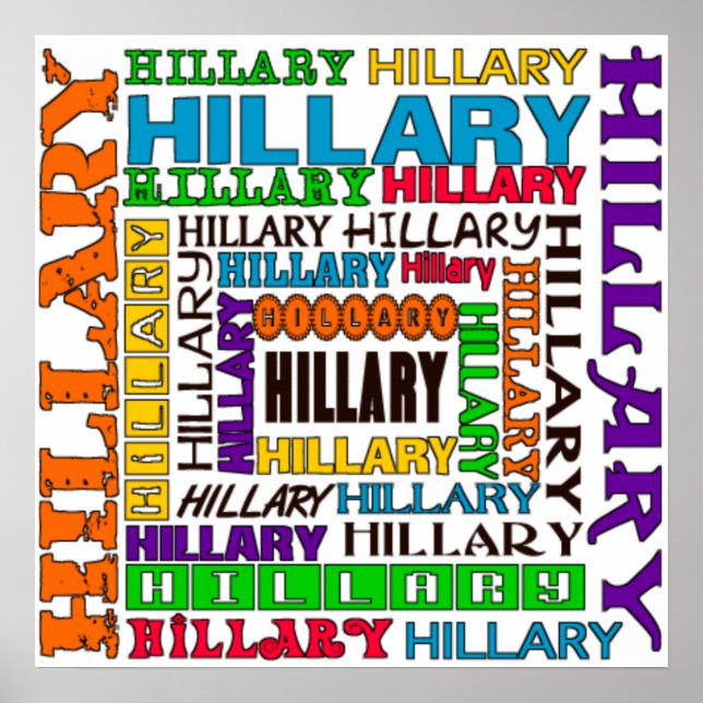 Hillary Clinton Poster (Front)