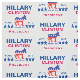 Hillary Clinton President 2016 Fabric