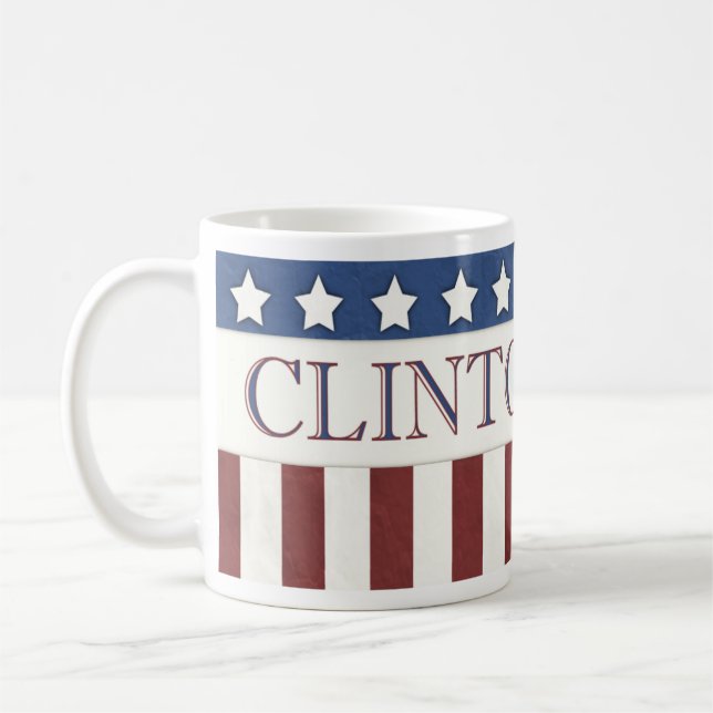 Hillary Clinton President 2016 Stars and Stripes Coffee Mug (Left)