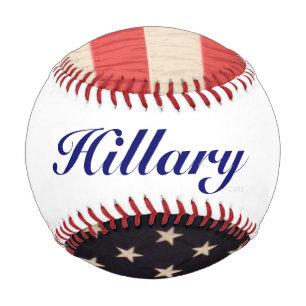 Hillary Clinton President Patriotic Flag Baseball