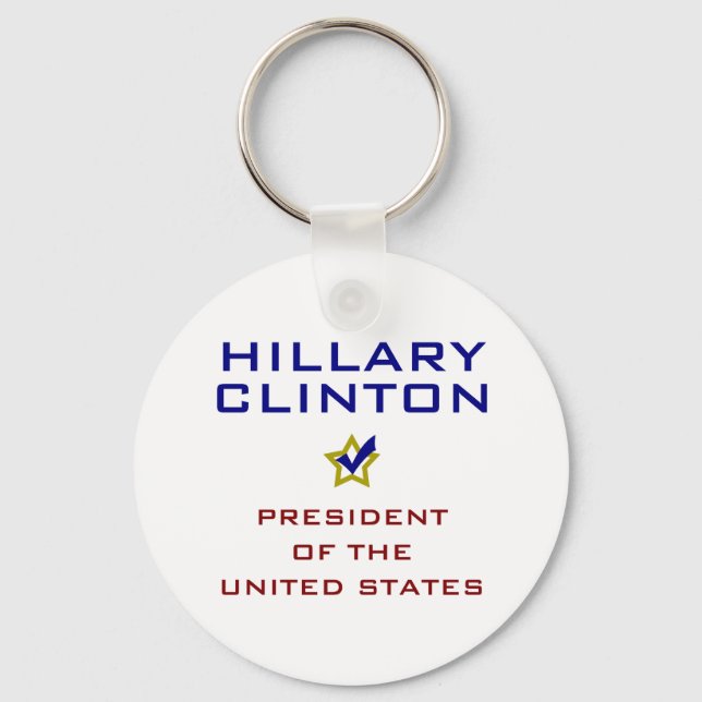 Hillary Clinton President USA V2 Key Ring (Front)