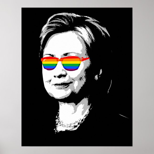 Hillary Clinton Pride Poster (Front)