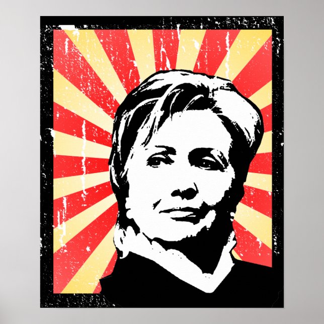 HILLARY CLINTON PROPAGANDA POSTER (Front)