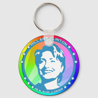 hillary clinton. rainbow. key ring