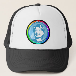 hillary clinton. rainbow. trucker hat