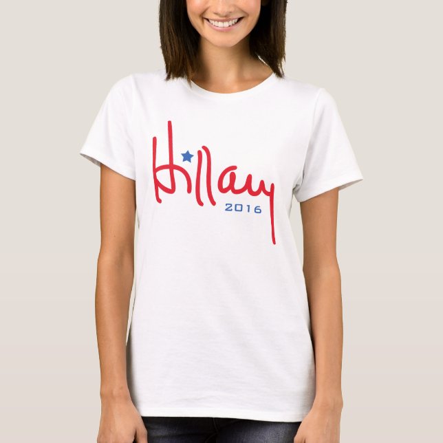 Hillary Clinton Signature T-Shirt (Front)