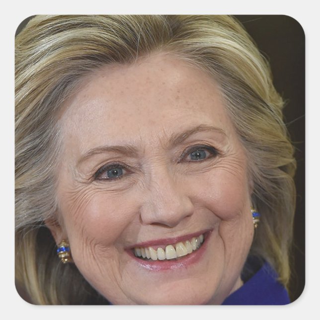 Hillary Clinton Square Sticker (Front)