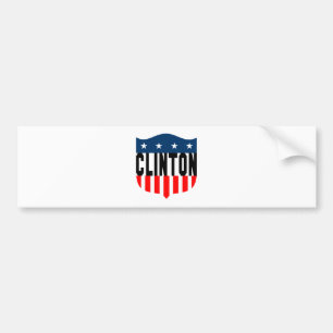 hillary clinton stars and stripes bumper sticker