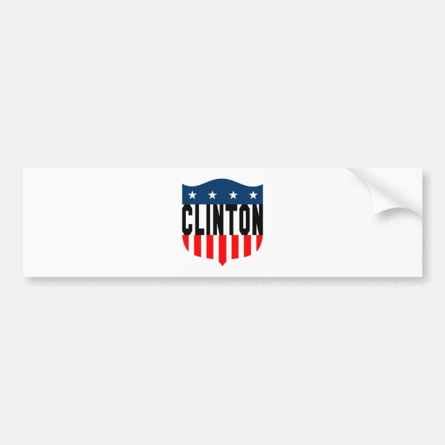 hillary clinton stars and stripes bumper sticker (Front)