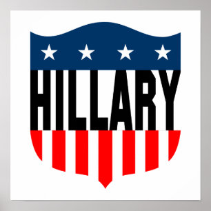 hillary clinton stars and stripes poster