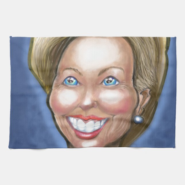Hillary Clinton Tea Towel (Horizontal)