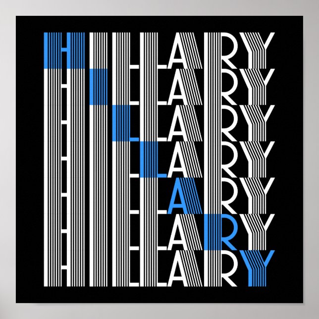 hillary clinton textual poster (Front)
