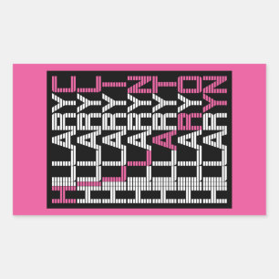 hillary clinton textual rectangular sticker