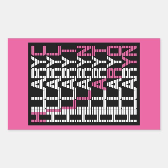 hillary clinton textual rectangular sticker (Front)