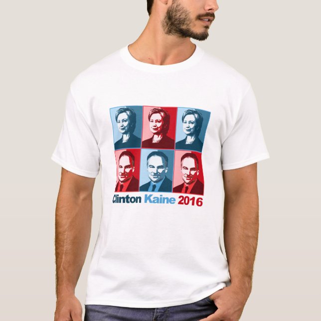 Hillary Clinton Tim Kaine 2016 T-Shirt (Front)