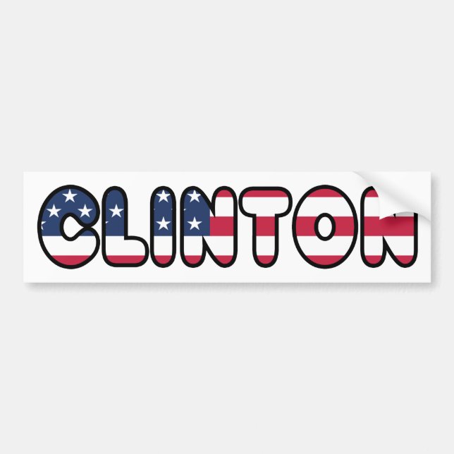 Hillary Clinton USA President Elections 2016 Bumper Sticker (Front)