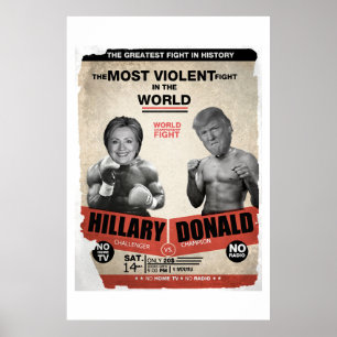 Hillary Clinton vs. Donald Trump 2016 Poster