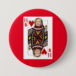 Hillary Clinton: Wall Street Queen 7.5 Cm Round Badge