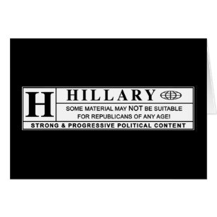 Hillary Clinton warning label