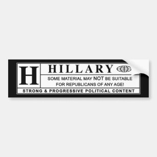 Hillary Clinton warning label