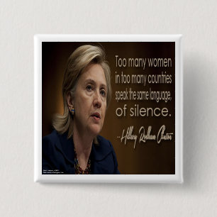 Hillary Clinton Women R Anonymous Gifts & Tees 15 Cm Square Badge