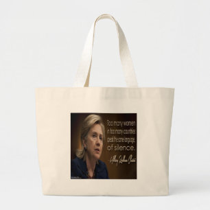 Hillary Clinton Women R Anonymous Gifts & Tees Large Tote Bag