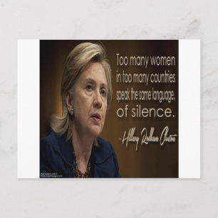 Hillary Clinton Women R Anonymous Gifts & Tees Postcard