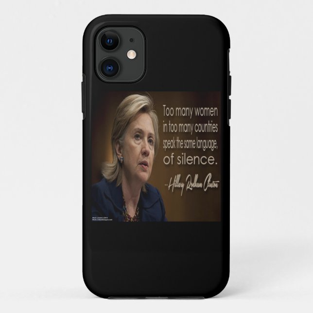 Hillary Clinton Women R Silent iPhone 6 Case (Back)