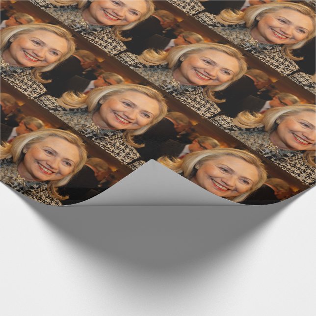 Hillary Clinton Wrapping Paper (Corner)
