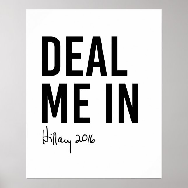 Hillary - Deal Me In - Poster (Front)