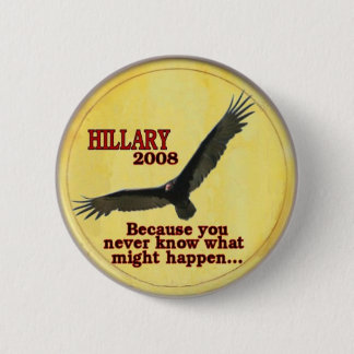 Hillary flying vulture Button