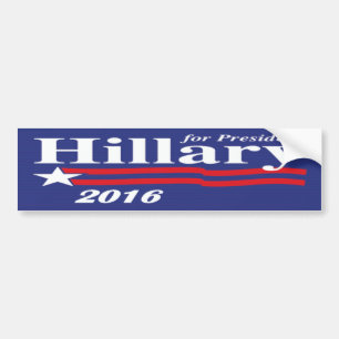 Hillary For President 2016 Bumper Sticker