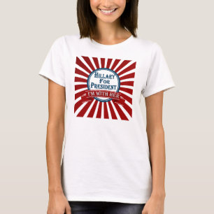 Hillary For President I'm With Her T-Shirt 2016