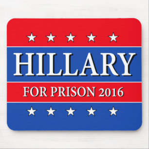 "HILLARY FOR PRISON 2016" MOUSE MAT