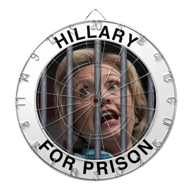Hillary for Prison Dartboard (Front)
