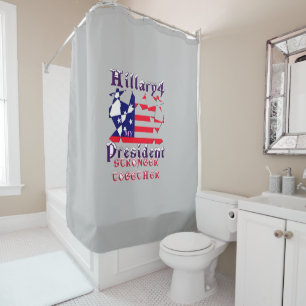 Hillary For USA President We are Stronger Together Shower Curtain