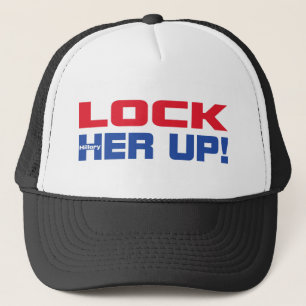 HILLARY LOCK HER UP TRUCKER HAT