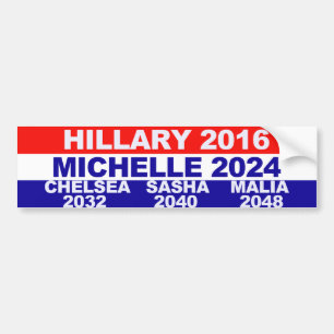 Hillary, Michelle, Chelsea, Sasha, Malia Bumper Sticker