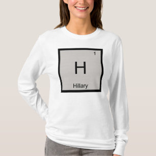 Hillary Name Chemistry Element Periodic Table T-Shirt