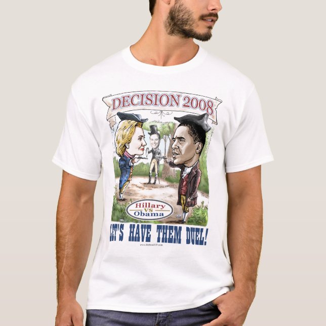 Hillary Obama Duelling Shirt (Front)