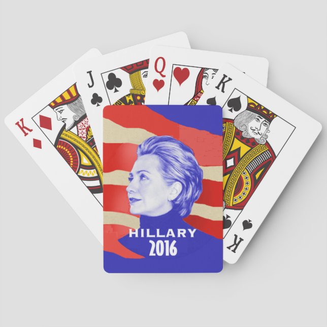 HILLARY PLAYING CARDS (Back)