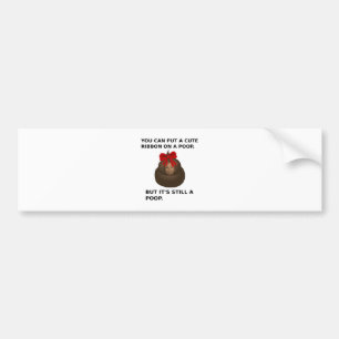 Hillary Poop Bumper Sticker