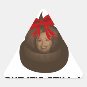 Hillary Poop Triangle Sticker